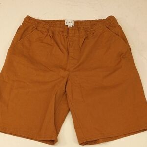 NWOT Men's Shorts Organic Cotton 3% Spandex by Pact Pumpkin Gold Color sz L